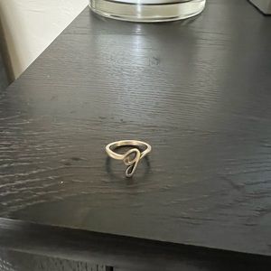 G silver pandora ring size7